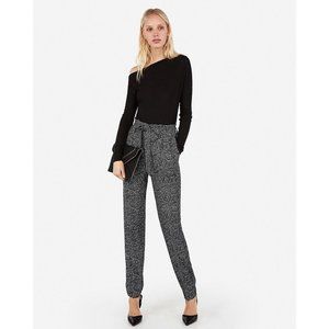 Express High Waisted Paperbag Waist Ankle Pants 8